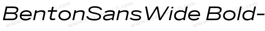BentonSansWide Bold字体转换